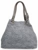 Kožené kabelka shopper bag Vittoria Gotti svetlo šedá 5566-Sjsz